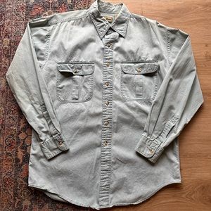 Vintage LL Bean 100% Cotton Button Down